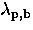 $\lambda_{\rm p,b}$