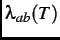 $ \lambda_{ab}(T)$