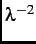 $ \lambda^{-2}$