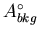 $A^{\circ}_{bkg}$
