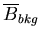 $\overline{B}_{bkg}$