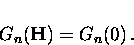 \begin{displaymath}
G_n({\bf H}) = G_n (0) \, .\end{displaymath}