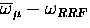 $\overline{\omega}_{\mu} - \omega_{RRF}$