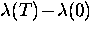 $\lambda(T) \! - \! \lambda(0)$