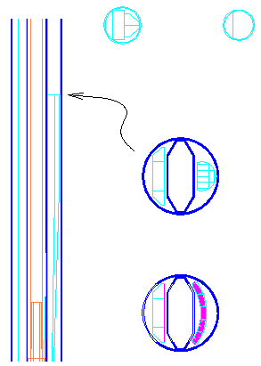 [Details of tube regions with light guides]