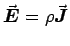 $\vec{\mbox{\boldmath$E$\unboldmath}} = \rho \vec{\mbox{\boldmath$J$\unboldmath}}$