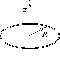 \begin{figure}\epsfysize 1.0in
\epsfbox{PS/ringofcharge.ps}
\end{figure}